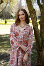 2237 - Indi Dress - Ruby Flowers