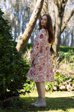 2237 - Indi Dress - Ruby Flowers