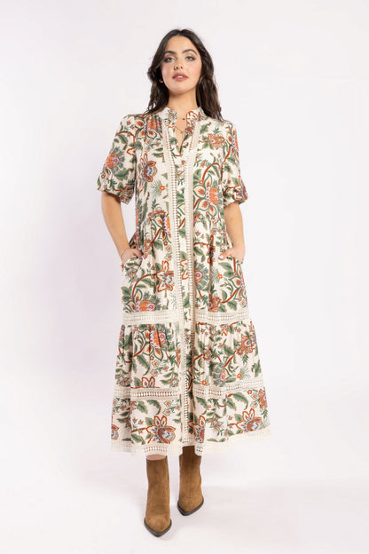2238 - Charlotte Dress - Del Ray Cream
