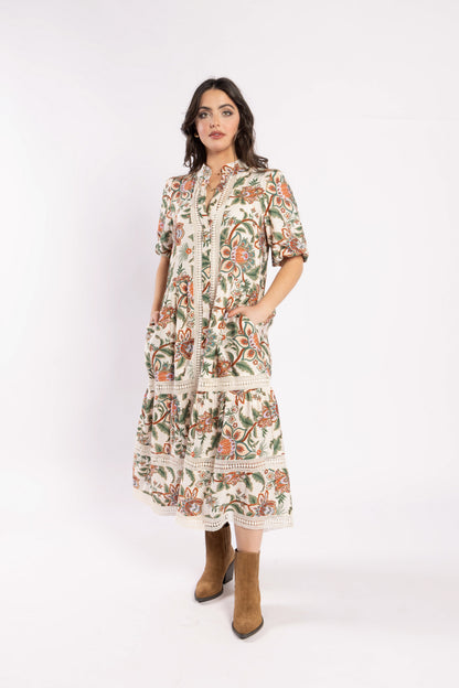 2238 - Charlotte Dress - Del Ray Cream