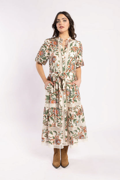 2238 - Charlotte Dress - Del Ray Cream