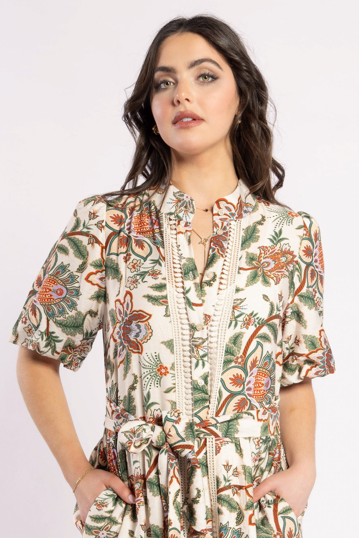 2238 - Charlotte Dress - Del Ray Cream