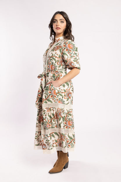 2238 - Charlotte Dress - Del Ray Cream