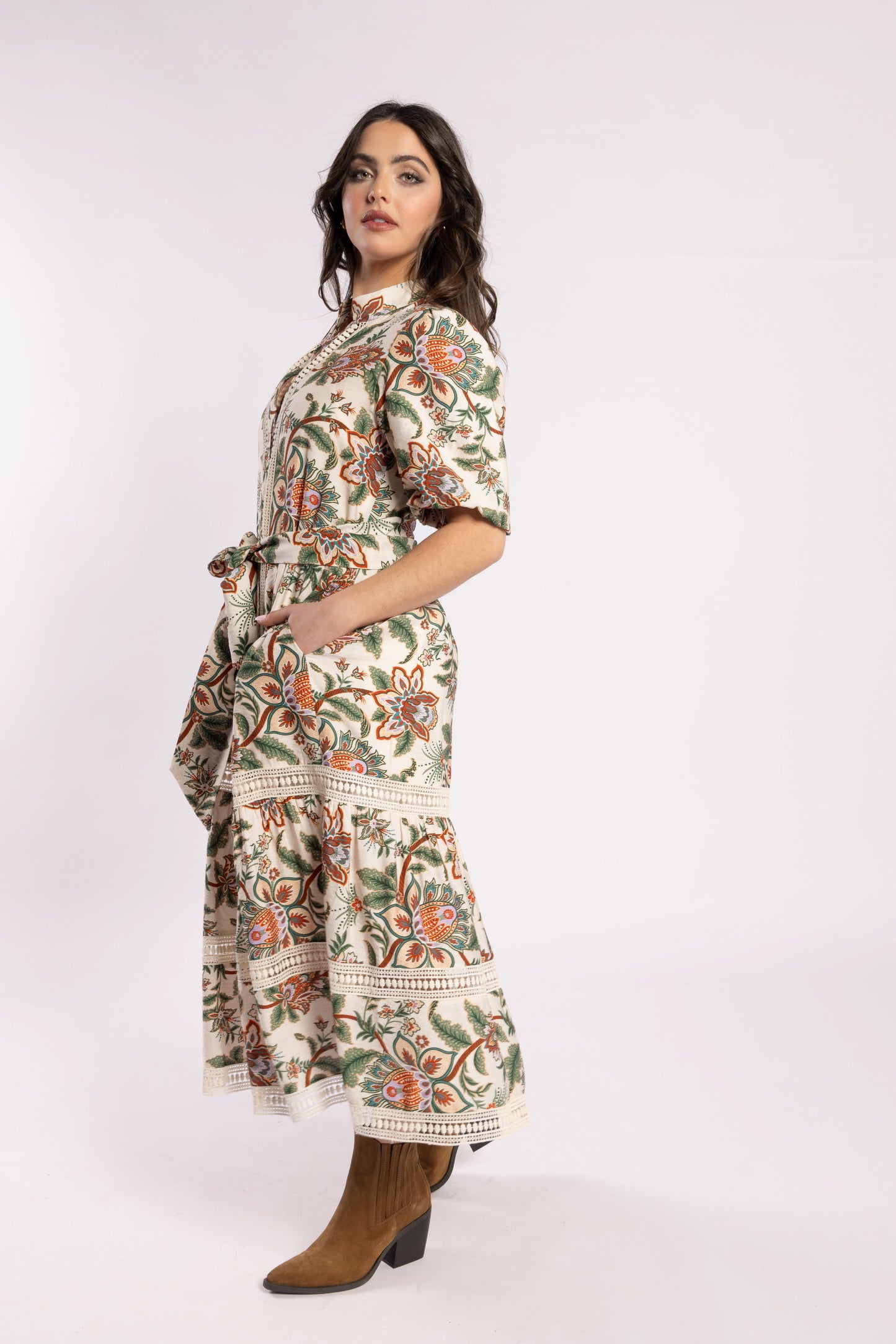 2238 - Charlotte Dress - Del Ray Cream