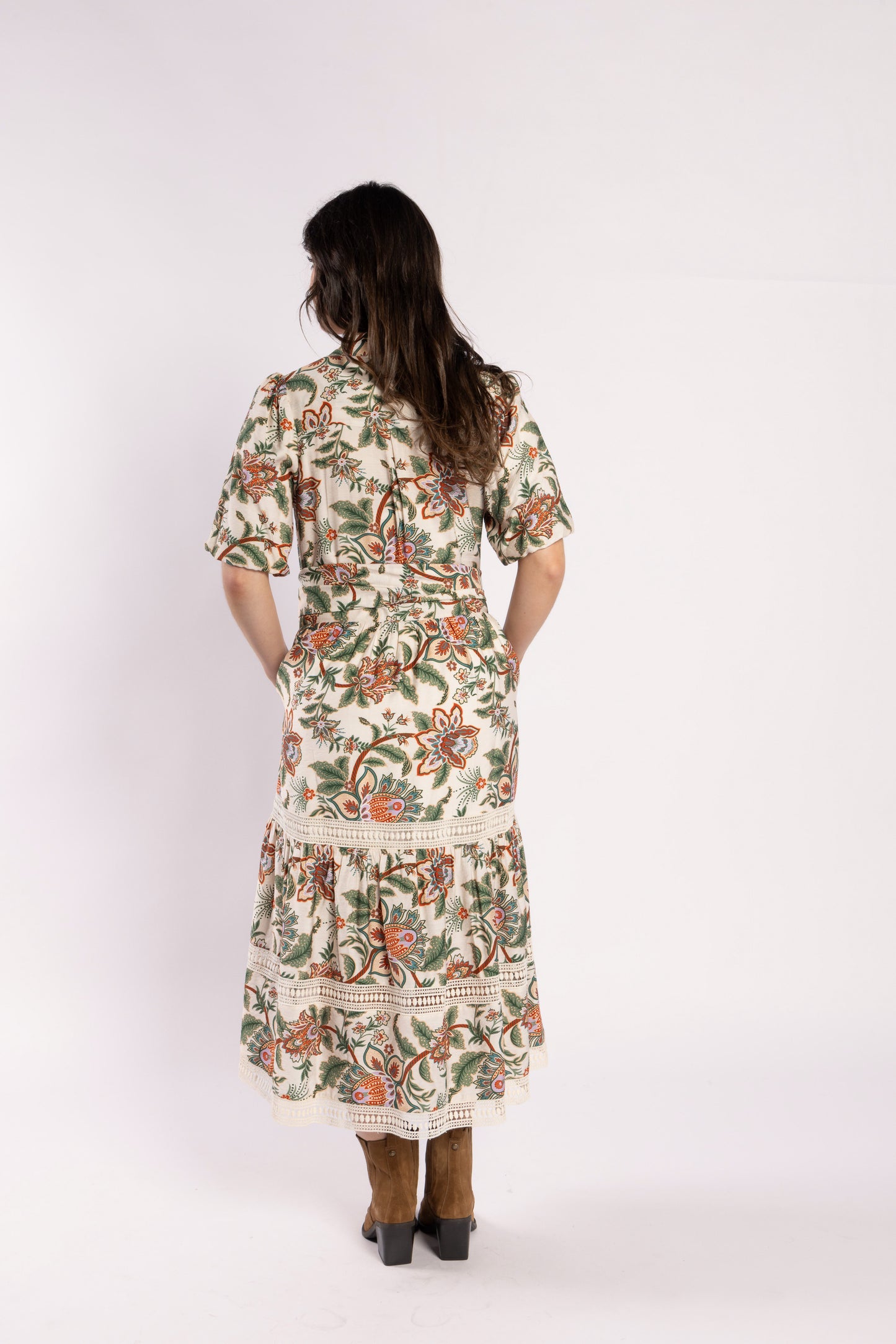 2238 - Charlotte Dress - Del Ray Cream