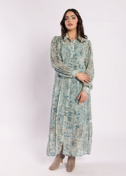 2241 - Clyde Dress - Fossil Print