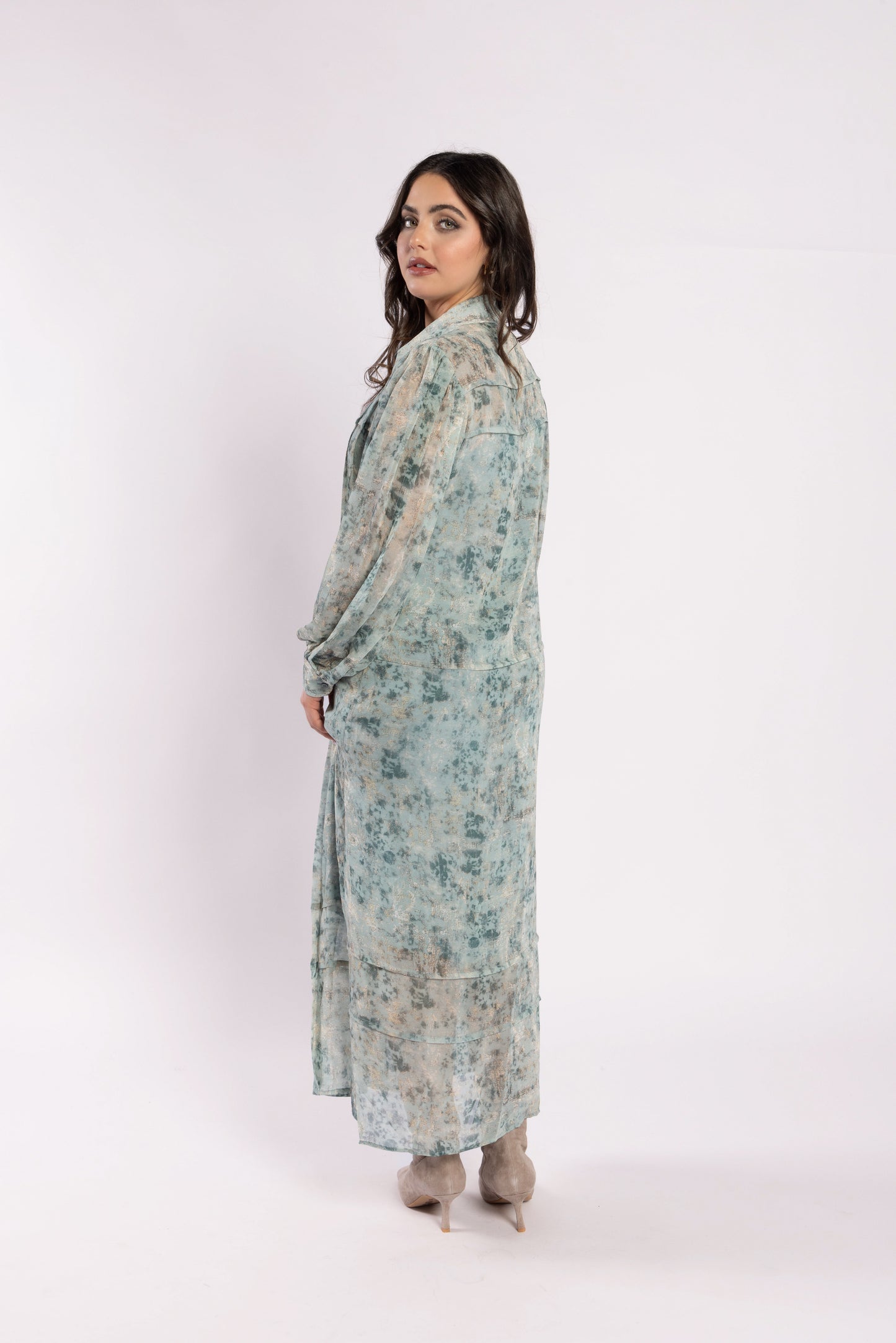 2241 - Clyde Dress - Fossil Print