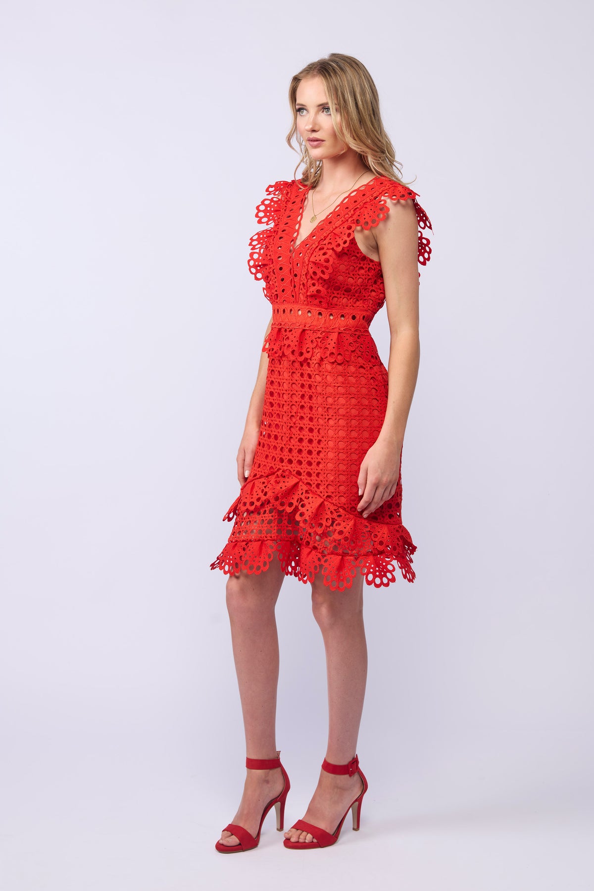 OHARA DRESS - TOMATO
