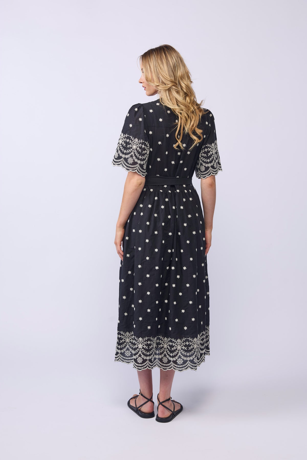 CHARLIE DRESS - BLACK CHANTILLY