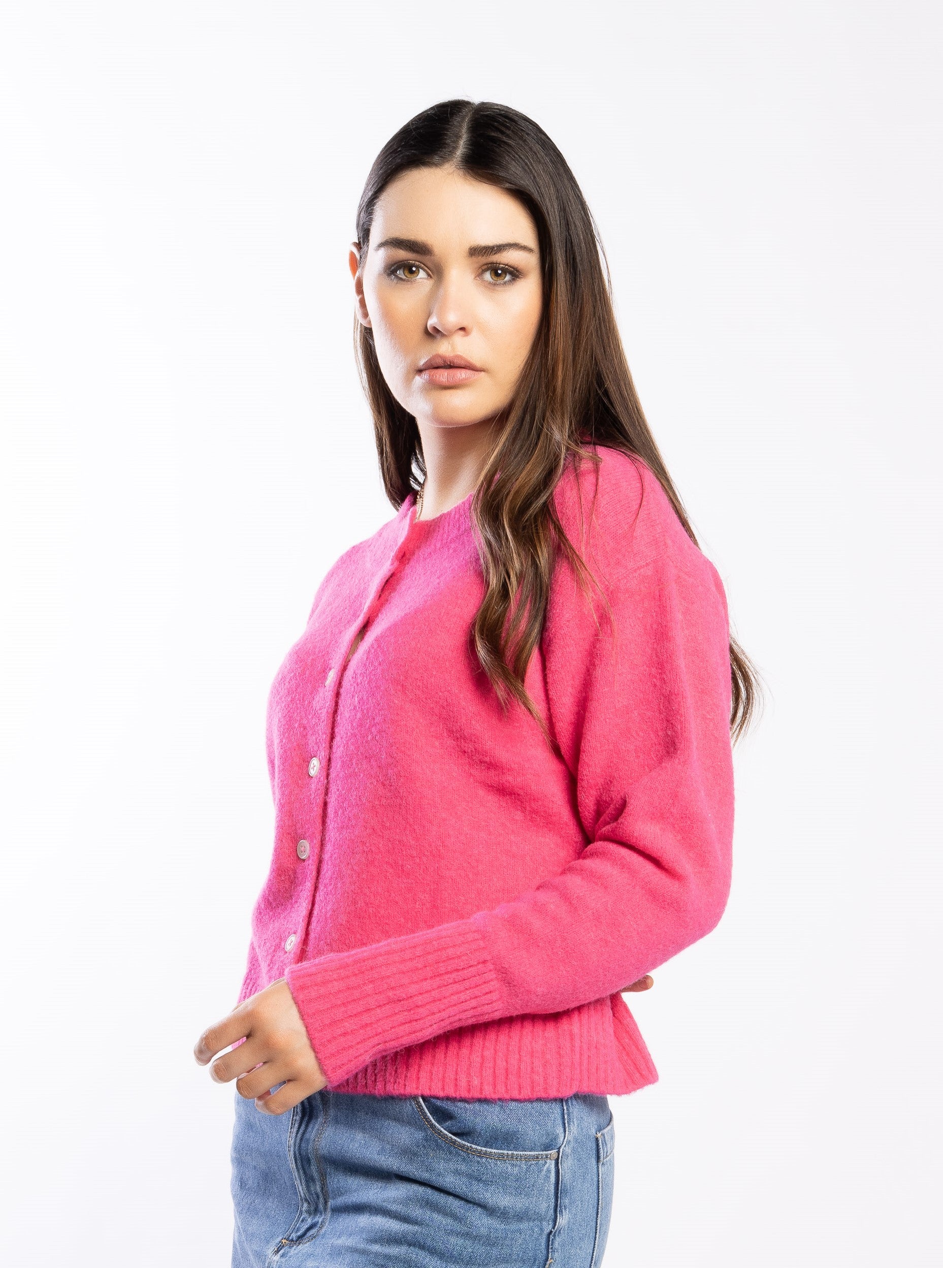 3060 - Ashbury Cardi - Hot Pink