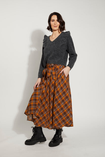 6051 - Claire Skirt - Autumn Check