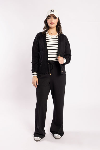 4033P - Lake Pant Ponti - Black Ponti