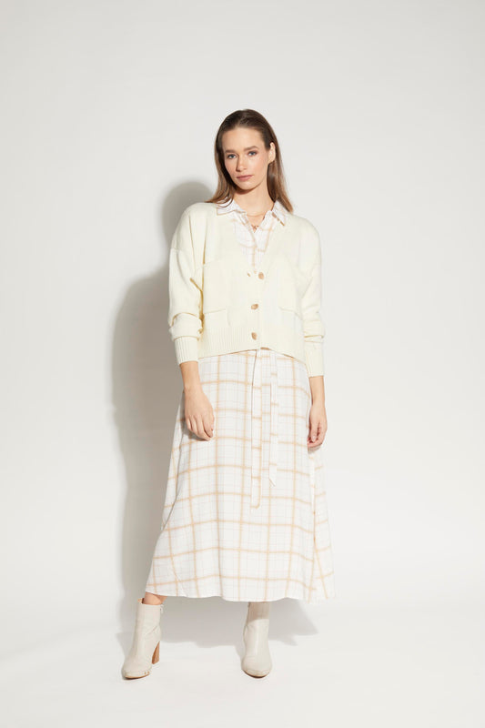 3064L - Vespa Cardi - Winter White