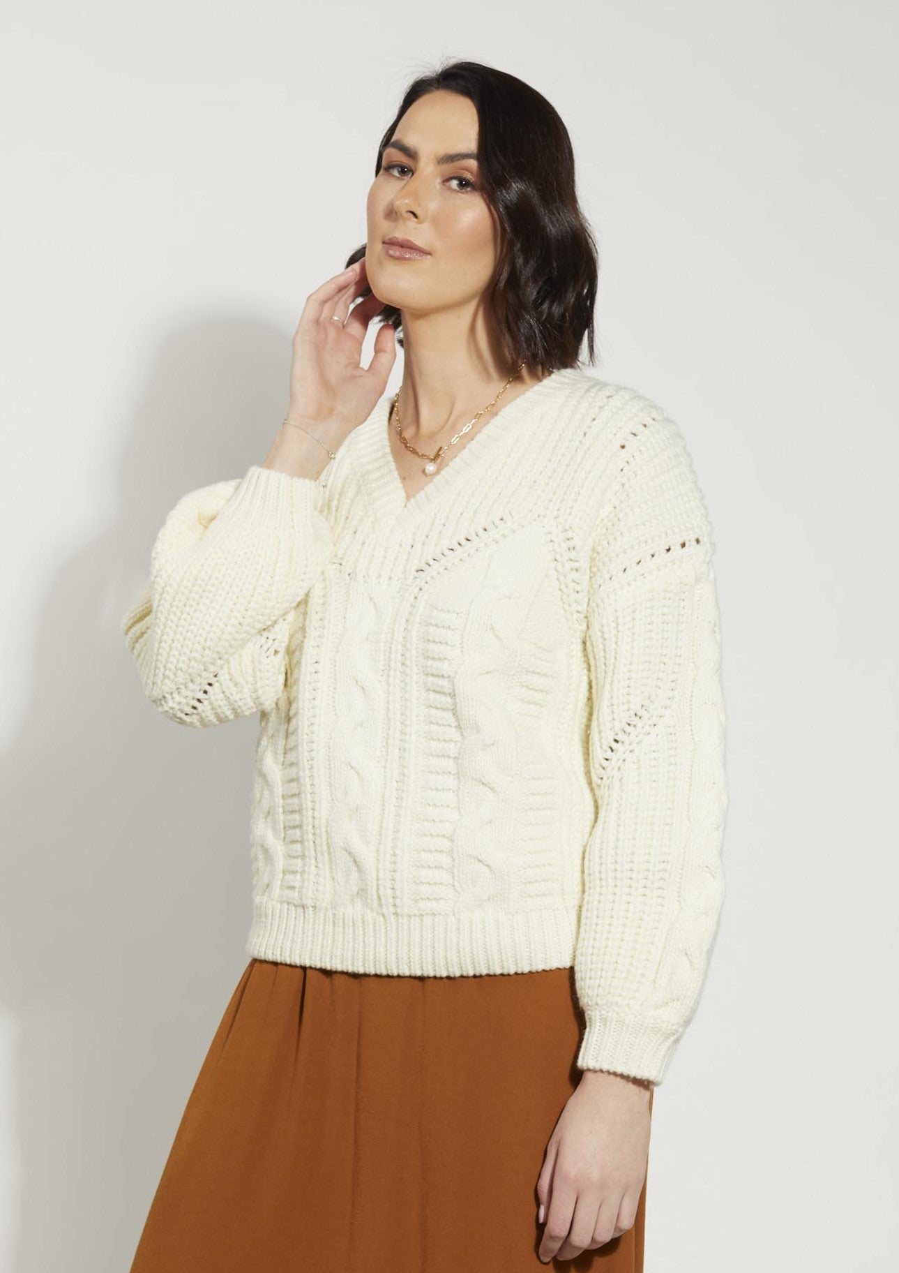 3068 - Overs Jumper - Cream