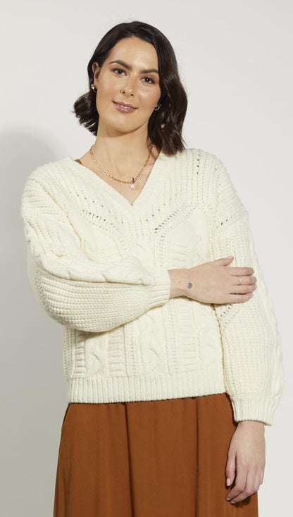 3068 - Overs Jumper - Cream