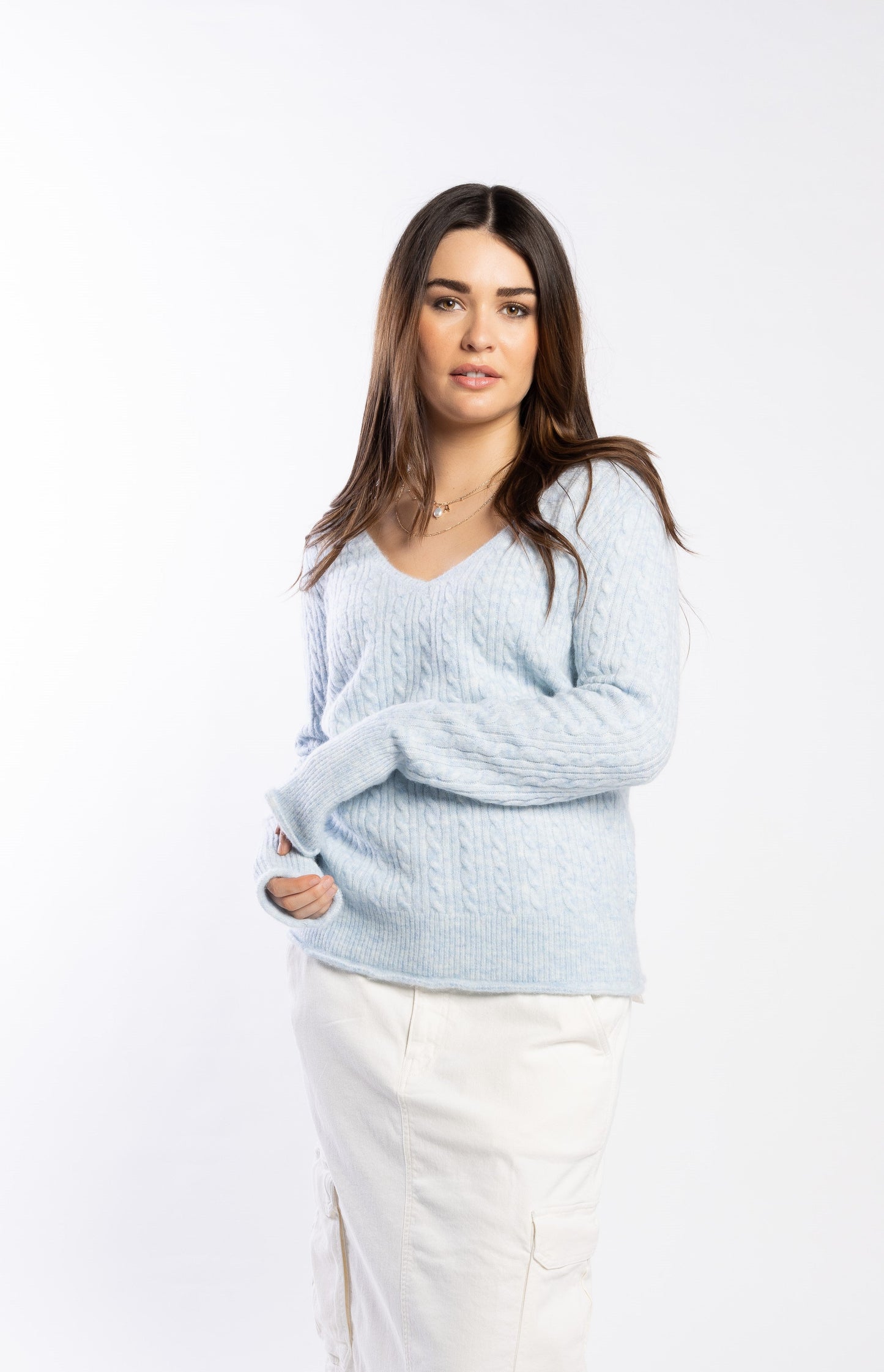 3074 - Lucie Jumper - Ice Blue