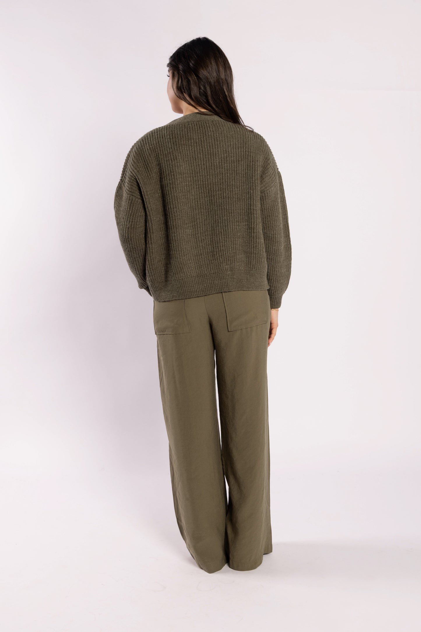 3075 - Taffy Cardi - Olive Green