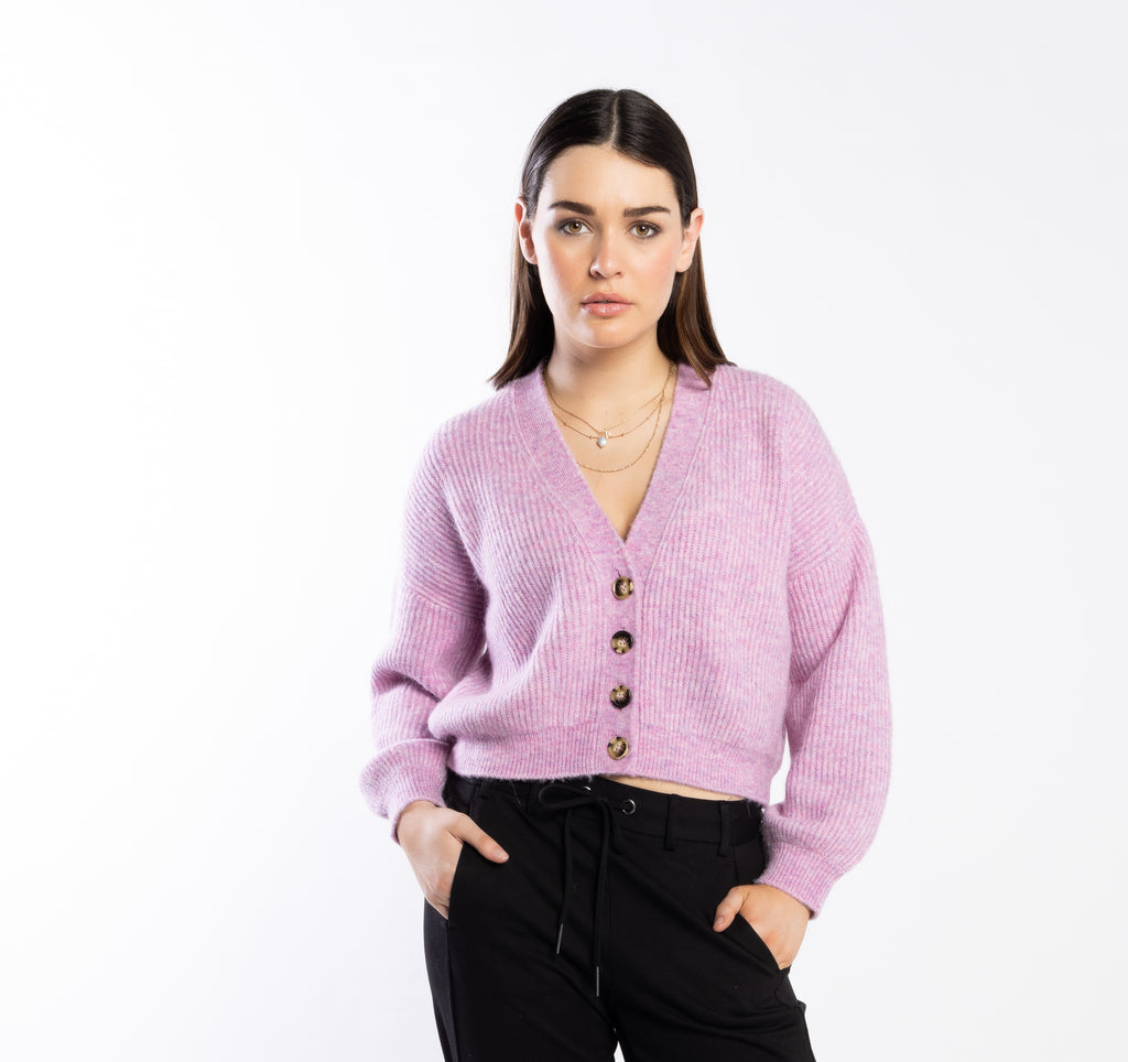 3075 -Taffy Cardi - Mauve