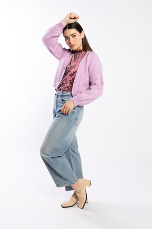 3075 -Taffy Cardi - Mauve