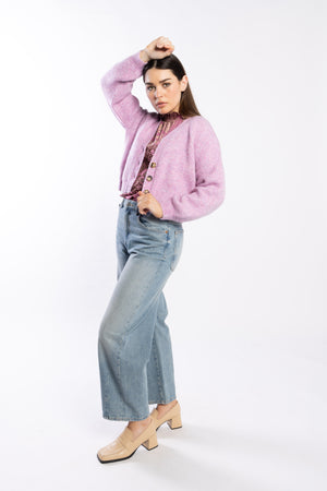 3075 -Taffy Cardi - Mauve