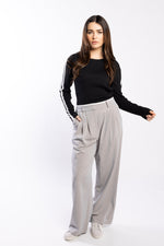 3077 - Racer Sweater - Black/Pearl/Silver