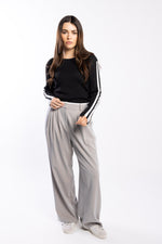 3077 - Racer Sweater - Black/Pearl/Silver