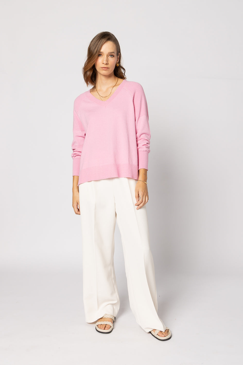3081 - Saturday Sweater - Bubblegum Pink