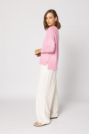 3081 - Saturday Sweater - Bubblegum Pink