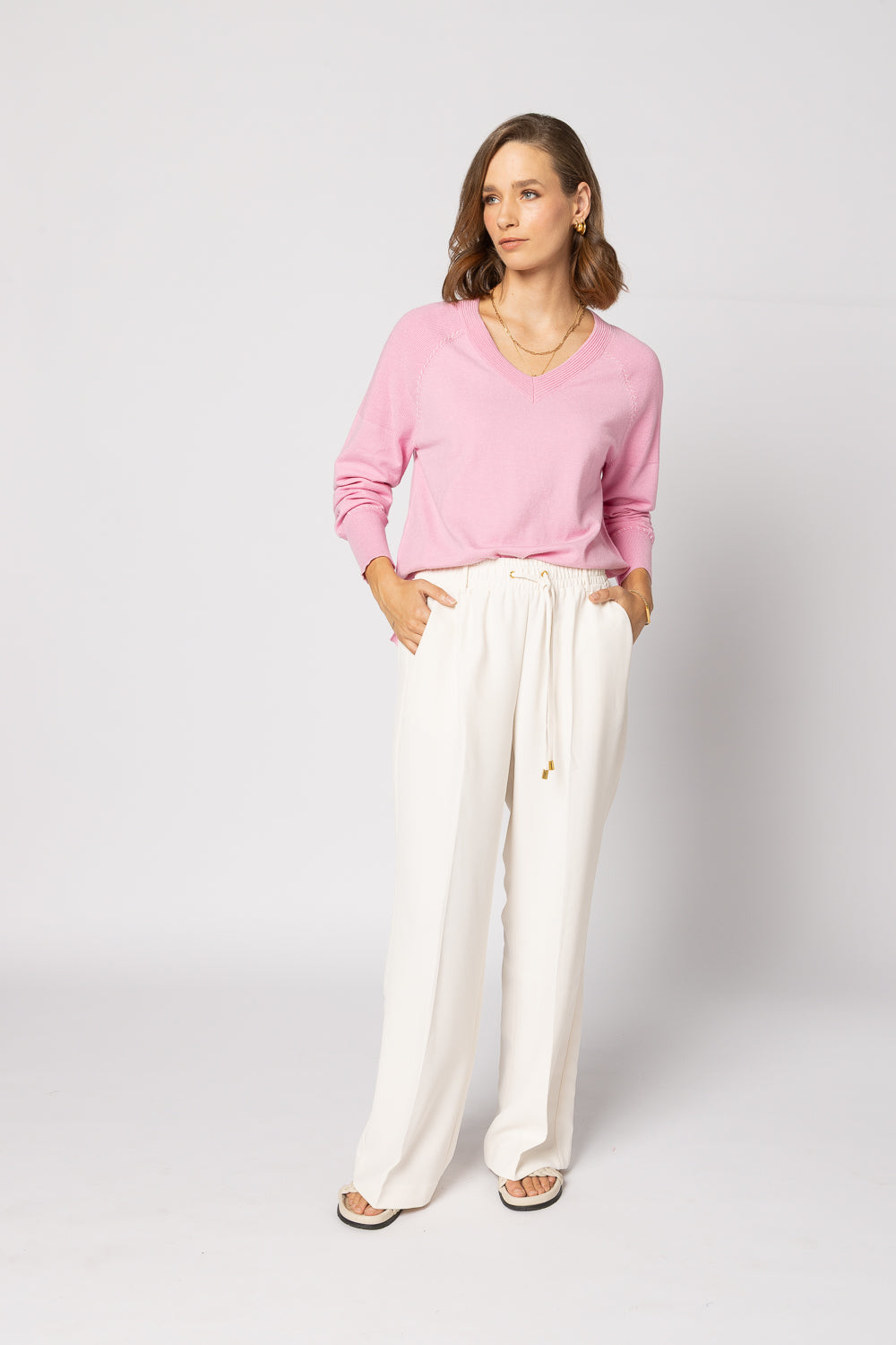 3081 - Saturday Sweater - Bubblegum Pink