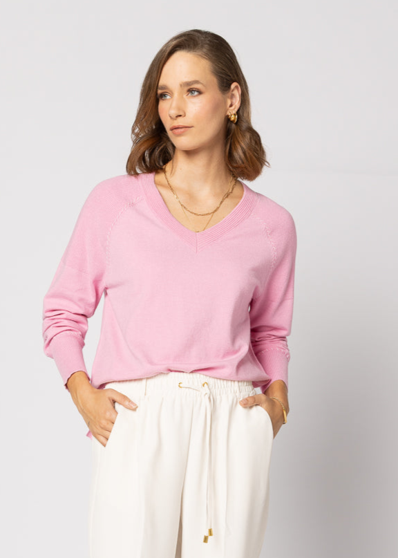 3081 - Saturday Sweater - Bubblegum Pink