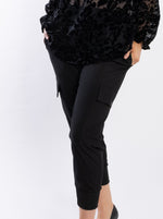 4052 - Noni Pants - Black Pinstripe