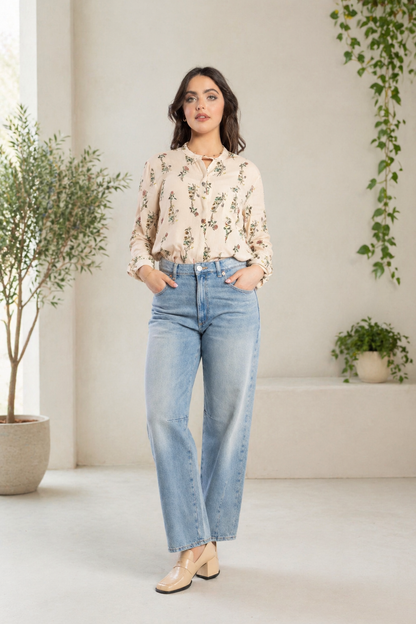 8055 - Salut Shirt - Wild Flower