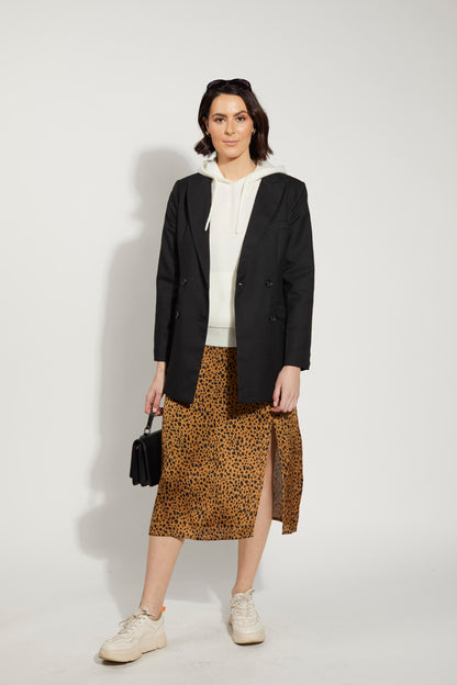 6050 - Splits Skirt - Cheetah Print