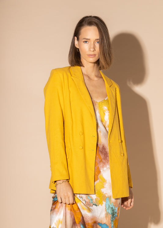 LOUGHLIN - 5047L - Empire Blazer - Mustard