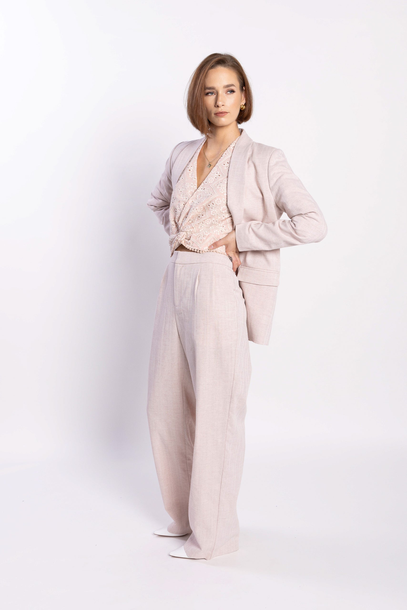 LOUGHLIN - 4057L - Lindy Pant - Pink Marle