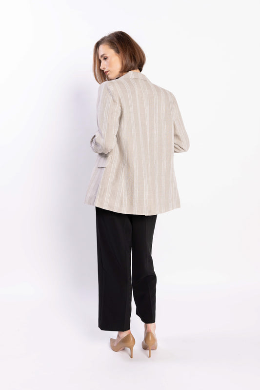 5051L - Living Blazer - Natural Stripe