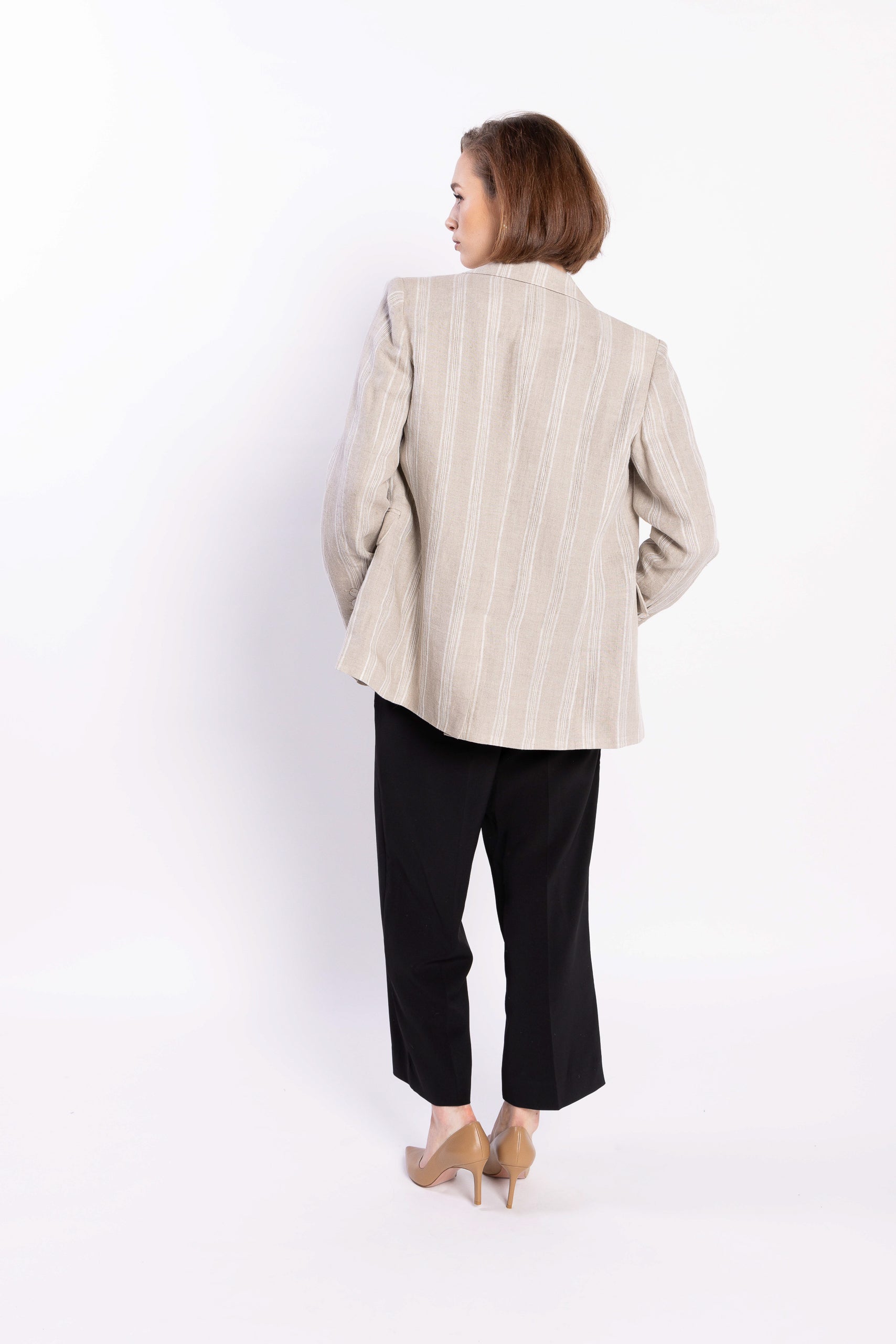 LOUGHLIN - Living Blazer - Natural Stripe