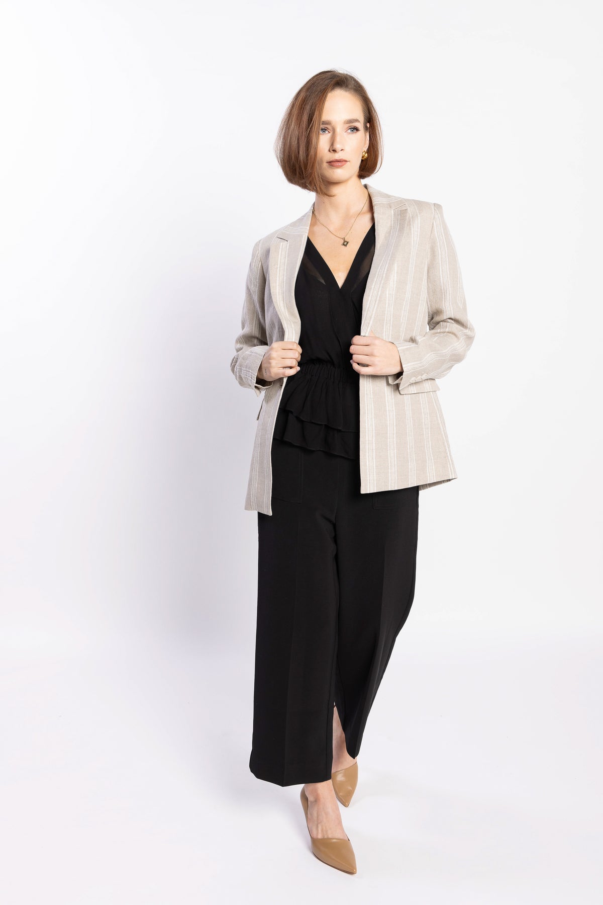 LOUGHLIN - Living Blazer - Natural Stripe