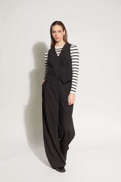 5055L - Cardinal Waistcoat - Black