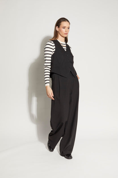 5055L - Cardinal Waistcoat - Black