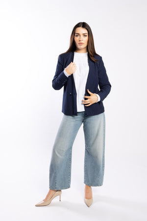 9036 - Barrel Leg Jean - Vintage Blue