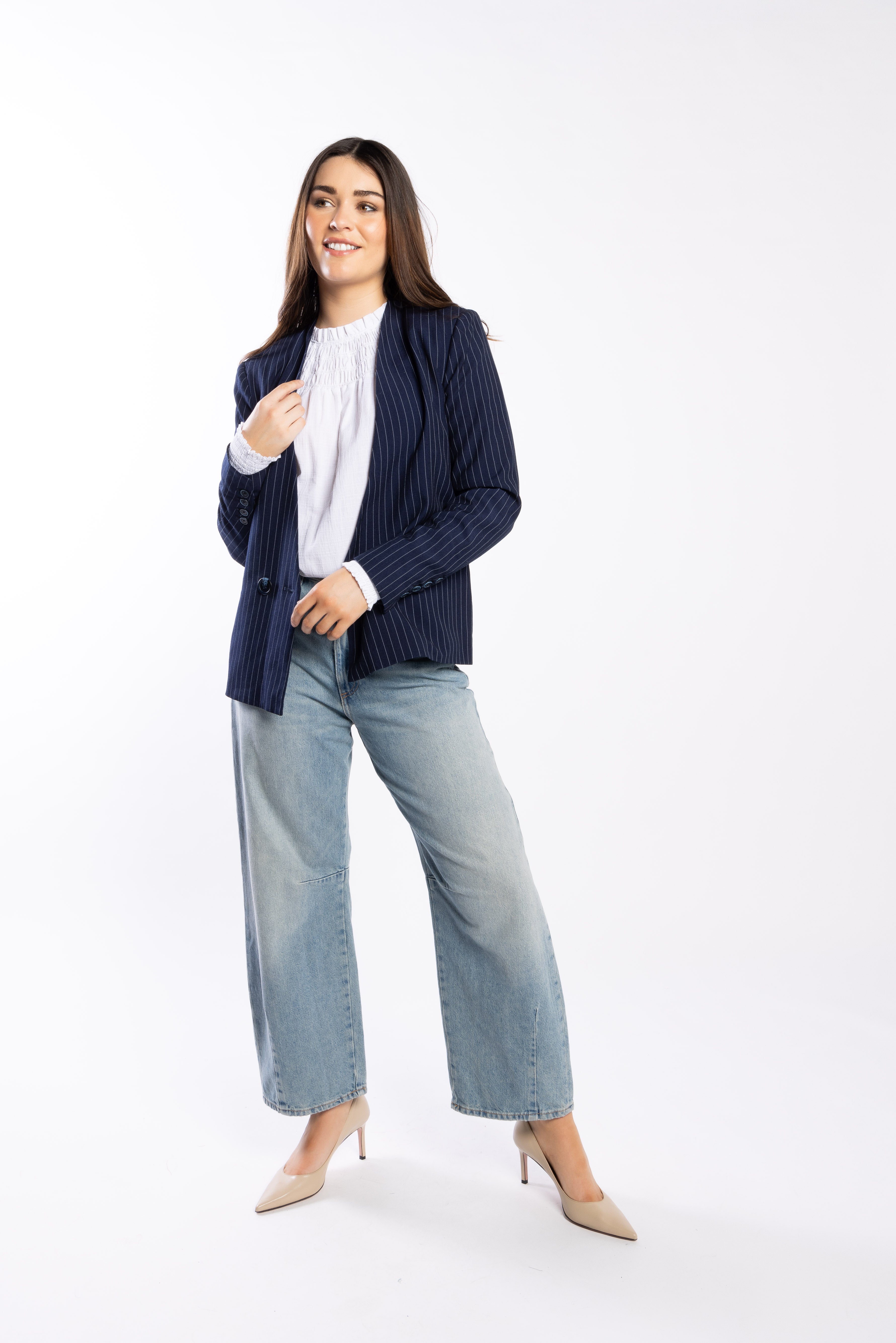 9036 - Barrel Leg Jean - Vintage Blue