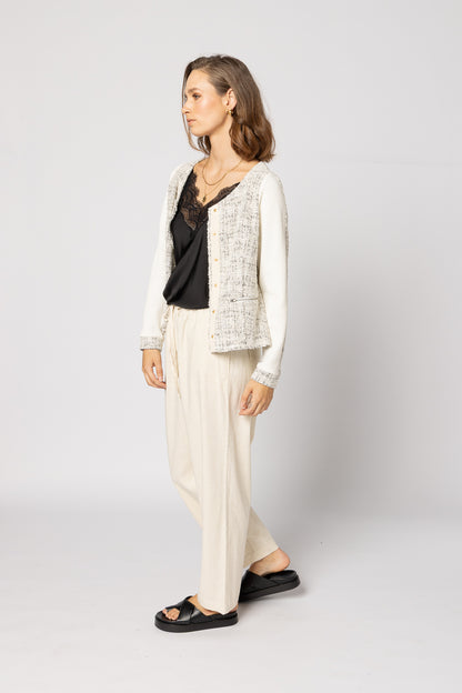 5073 - Jakcar Jacket - Ivory Combo