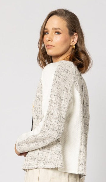 5073 - Jakcar Jacket - Ivory Combo