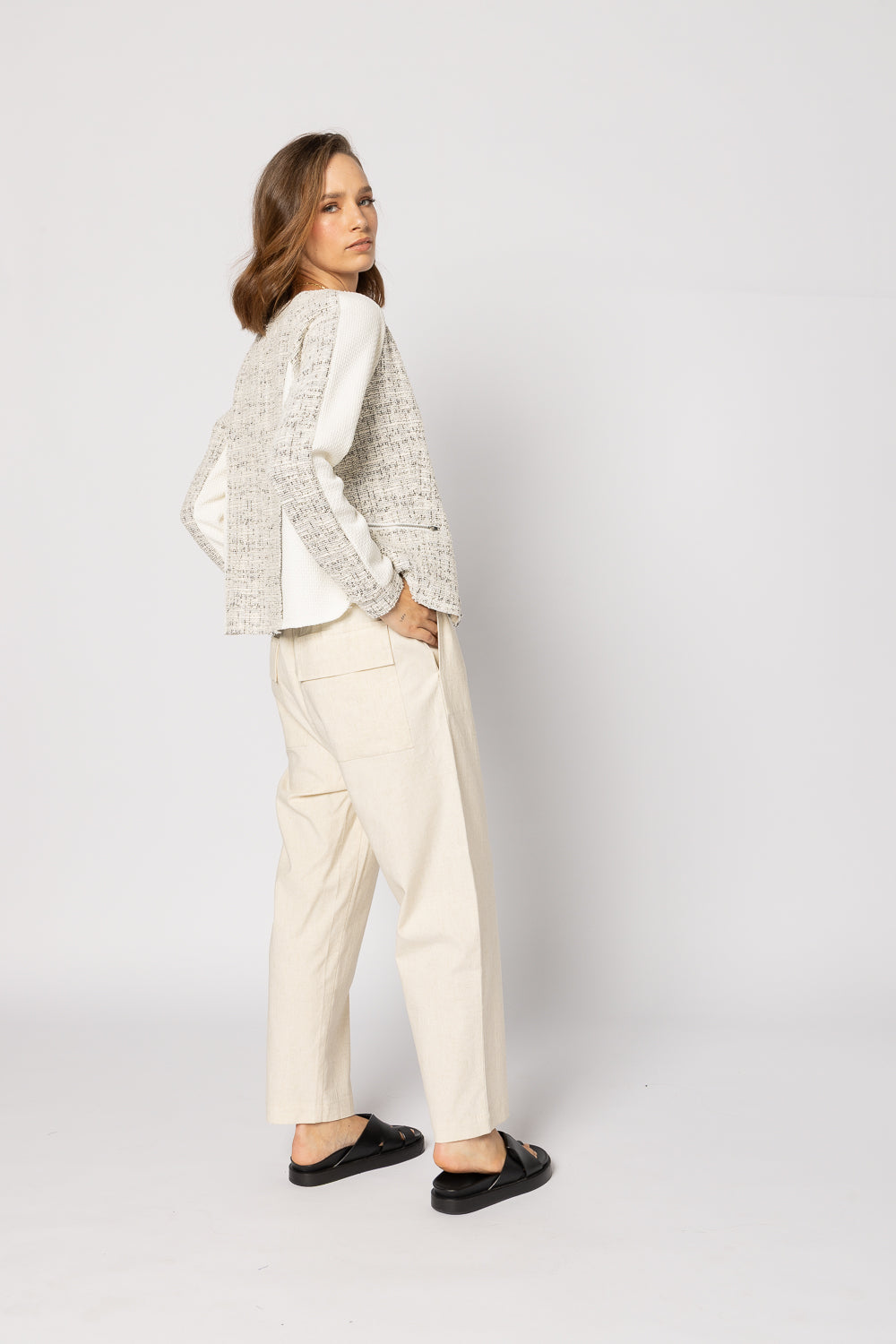 5073 - Jakcar Jacket - Ivory Combo