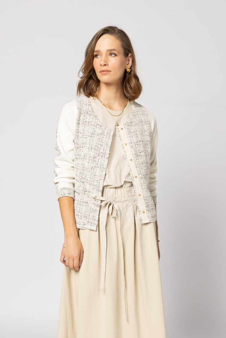5073 - Jakcar Jacket - Ivory Combo