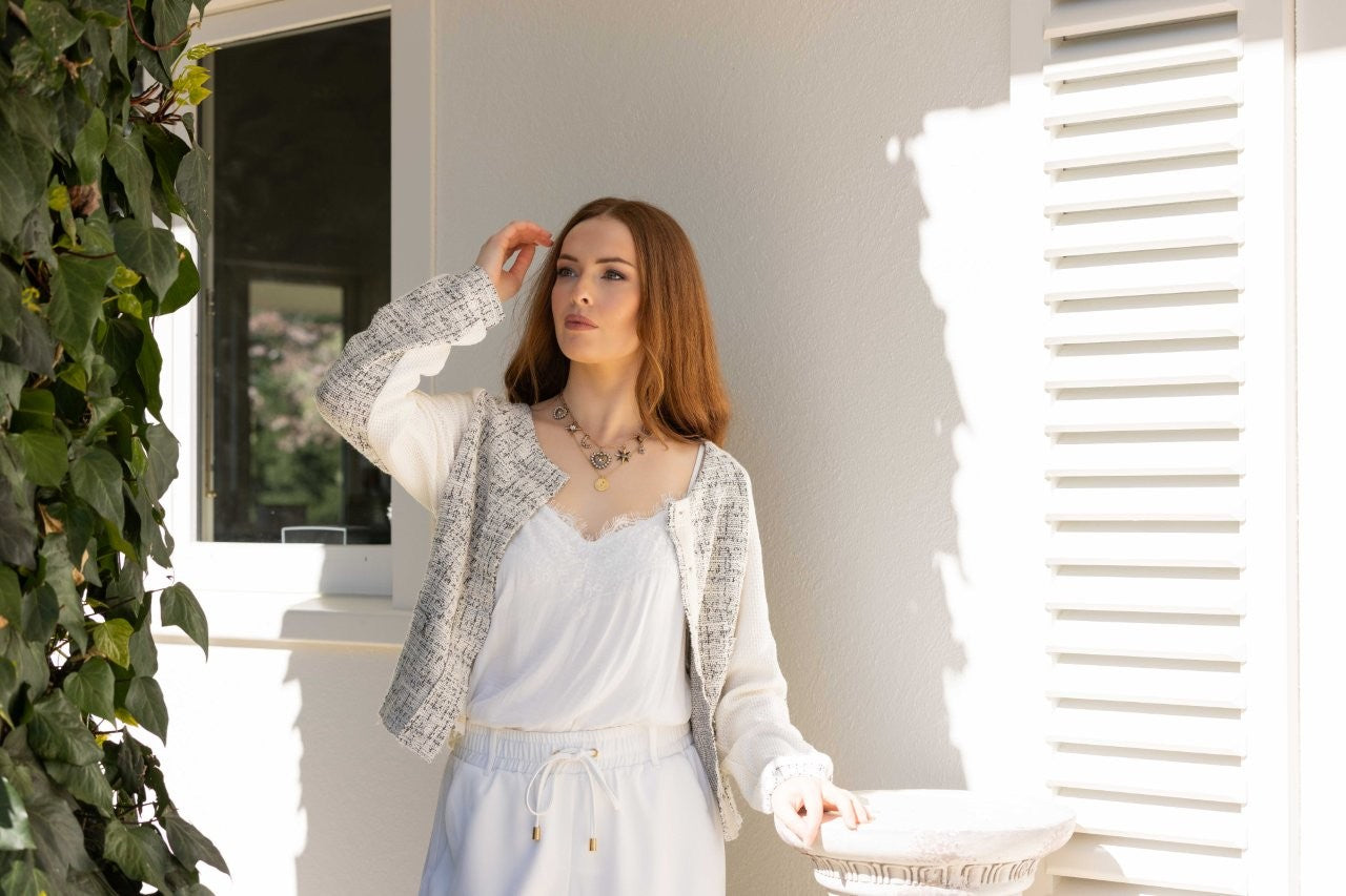 5073 - Jakcar Jacket - Ivory Combo