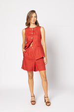 5074 - Brooklyn Vest - Blood Orange