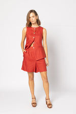 5074 - Brooklyn Vest - Blood Orange