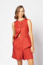 5074 - Brooklyn Vest - Blood Orange